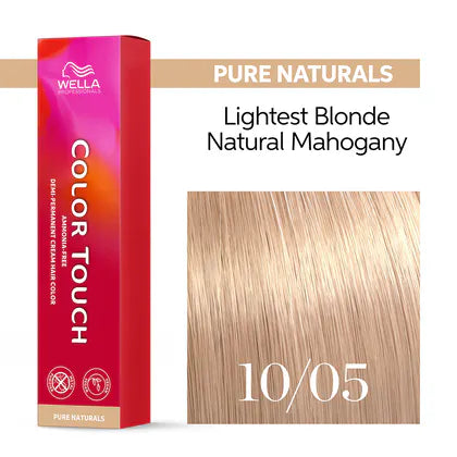Color Touch 10/05 10NRv Lightest Blonde Natural Mahogany