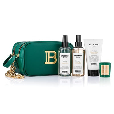 Balmain Limited Edition Signature Pouch Green