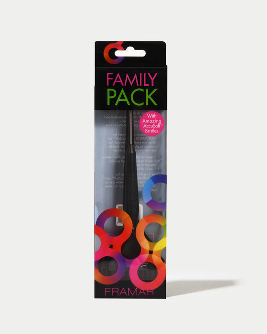Framar Family Pack Brush Set Black-3 Pack