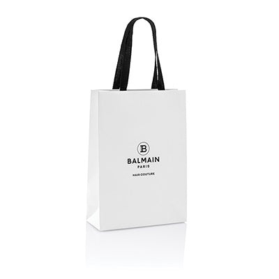 Balmain White Paper Hair Couture Bag Medium (25*10*35cm)