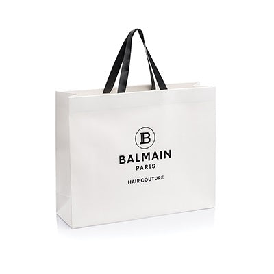Balmain White Paper Hair Couture Bag Large (50*15*40cm)