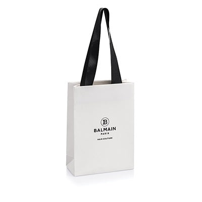Balmain White Paper Hair Couture Bag Small (18*8*25cm)